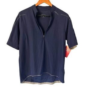 Sugoi Mens Hans Bike Jersey Midnight Moisture Wicking Zip Size M‎